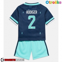 Otroške Nogometnih dresov Nemčija Antonio Rudiger #2 Gostujoči SP 2026 Kratki rokavi (+ hlače)